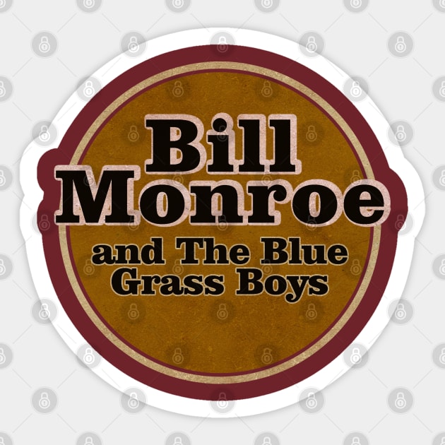 Bill Monroe Vintage Nyindirprojek Sticker by NYINDIRPROJEK